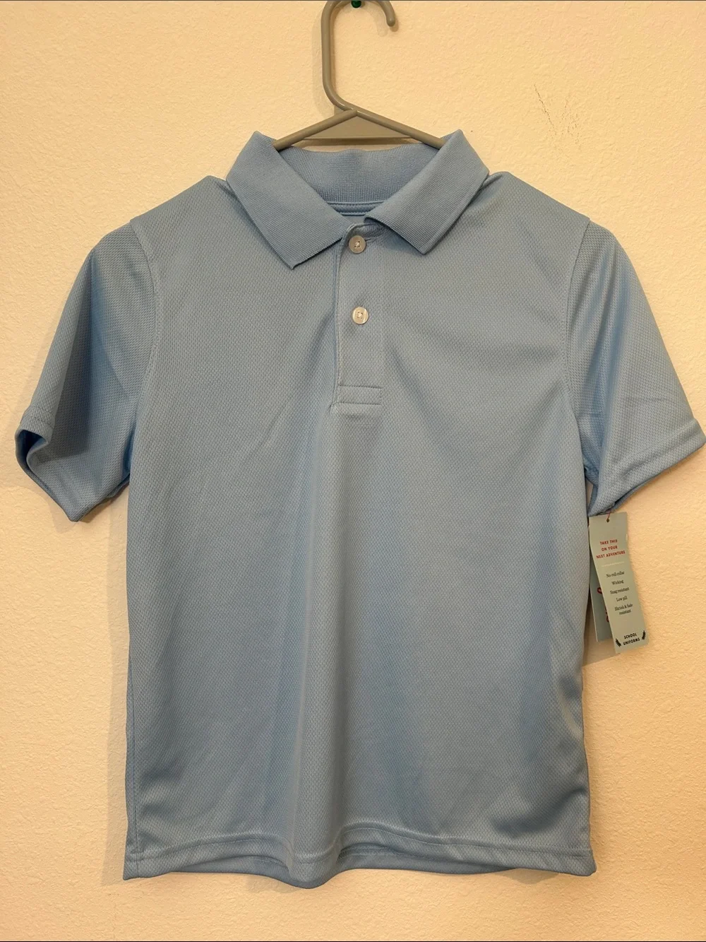 Cat & Jack Light Blue and Green Short-Sleeve Polo Set